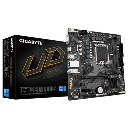 TARJETA MADRE GIGABYTE Micro ATX B760M H DDR4  64 GB DDR4 - S-1700 Para Intel TARJETA MADRE GIGABYTE Micro ATX B760M H DDR4  64 GB DDR4 - S-1700 Para Intel